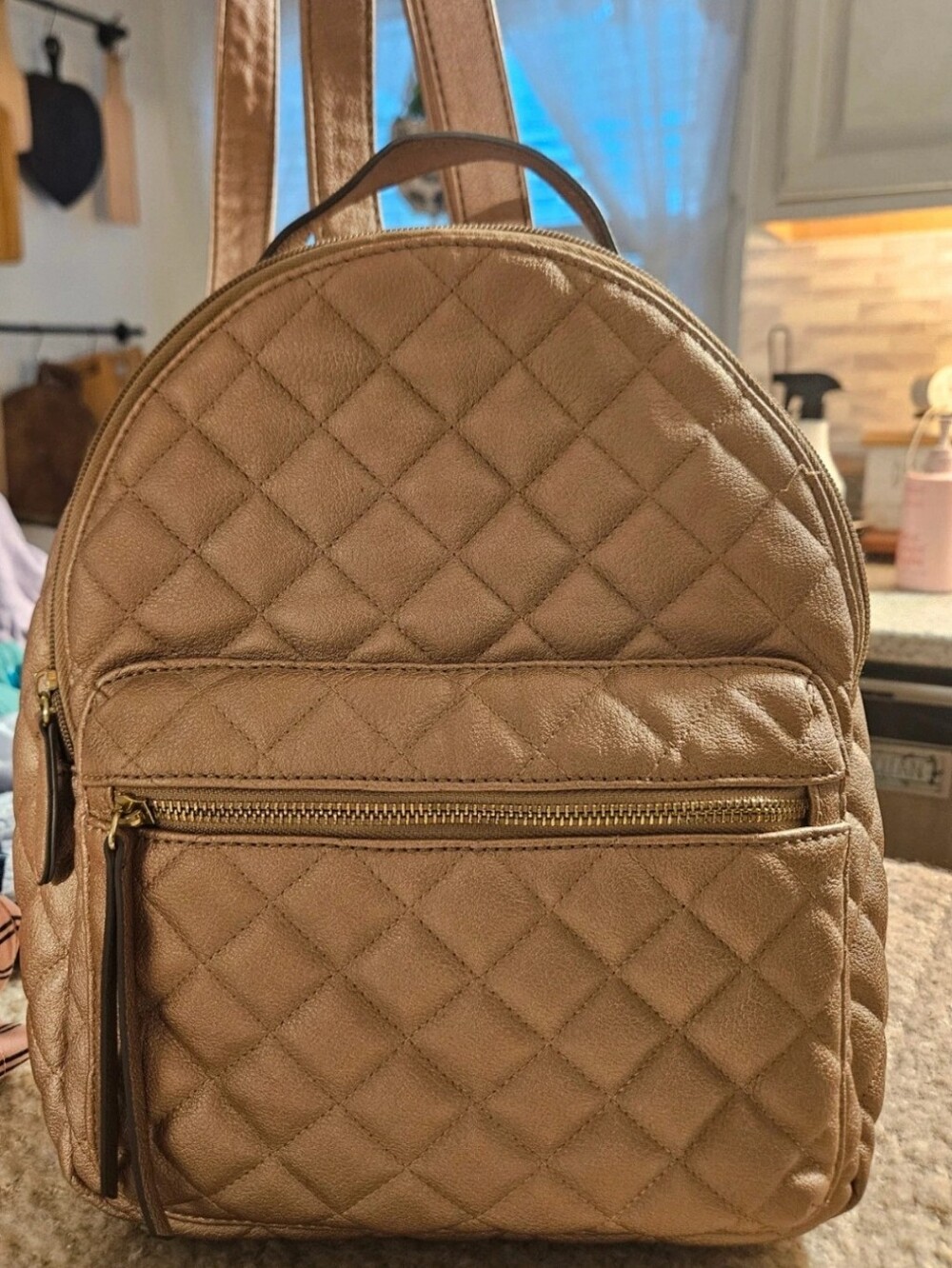 Quilted Liz Claiborne Women’s Backpack - Stylish Everyday Bag